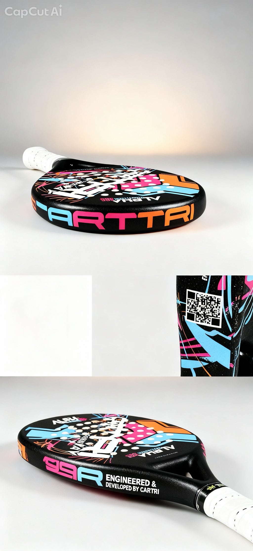 Cartri Alpha Centauri Padel-Schläger – Schwarz