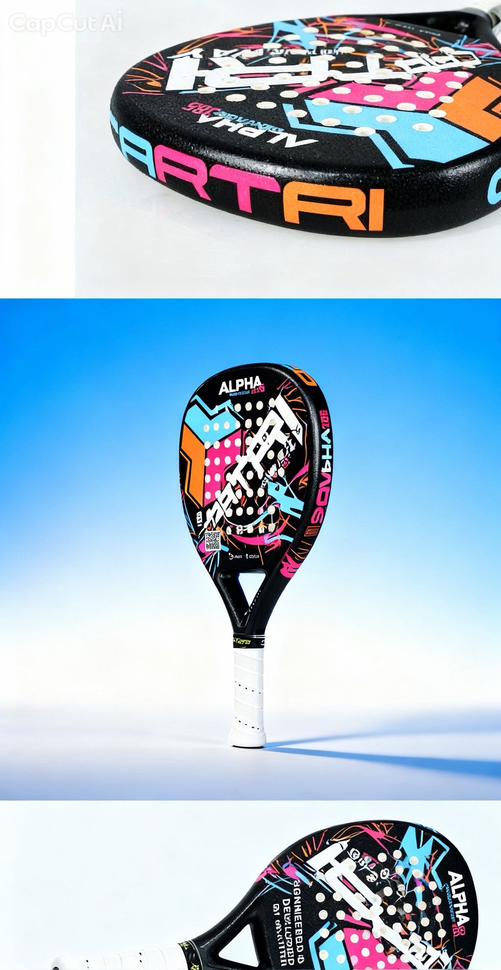 Cartri Alpha Centauri Padel-Schläger – Schwarz