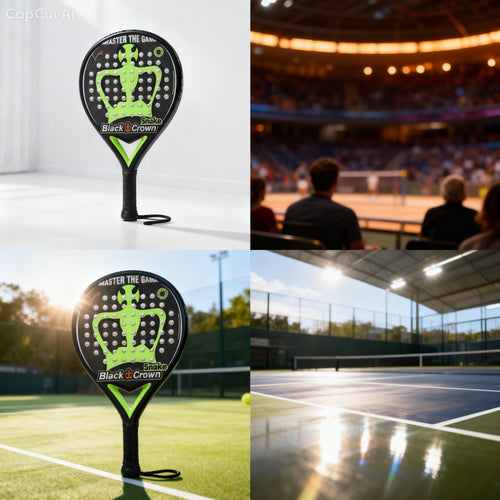 Black Crown Snake Padel-Schläger – Lime Green